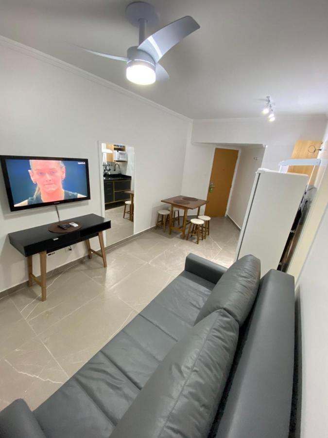 Flat - Acomoda Ate 4 Hospedes - Bairro Do Gonzaga - Santos Sp 外观 照片